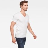 T-shirt - Effen - Jersey - 2 Pack - V-hals - Kwartmouw