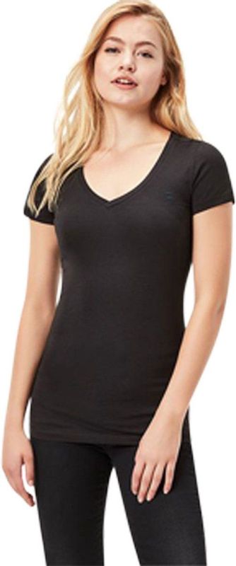 G-STAR V-Shirt Base v t wmn cap sl mit kleinem Logodruck vorne