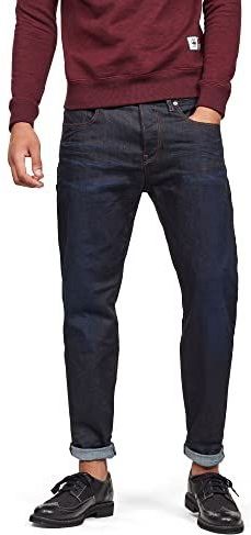 G-Star Raw Jeans heren 3301 Relaxed Straight Jeans , Blauw (dk aged 51004-7209-89) , 26W / 30L