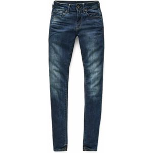 G-star - Midge Zip Mid Waist Skinny - Spijkerbroek - Blauwzwart