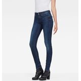 G-star Midge Zip Mid Waist Skinny Spijkerbroek Blauw Vrouw