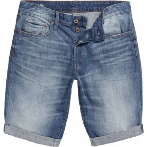 G-Star RAW Heren Short Broeken 3301 regular/straight Fit Blauw W 30 Volwassenen