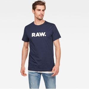 G-Star RAW T-shirt Holorn R T Ss D08512 8415 Sartho Blue Mannen