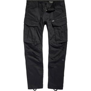 G-Star RAW Heren Cargo Broek ROVIC ZIP 3D STRAIGHT TAPERED tapered Zwart Volwassenen