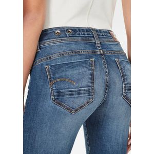 G-Star Raw - Midge Saddle Straight Jeans - Mehrfarben - Medium Indigo Aged
