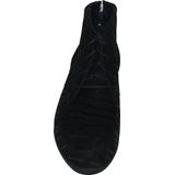 Durea 9603 - Half Hoog Dames Veterlaarsje - Zwart - Leer