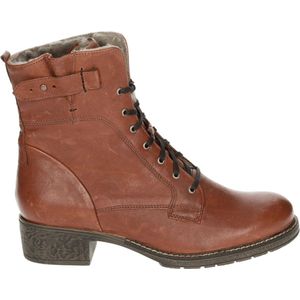 Durea - HH - Veterboots - Cognac - Wijdte K - Uitneembaar Voetbed