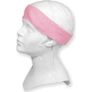 Badstof hoofdband Roze