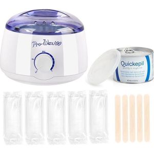 Waxapparaat starterset 100Watt wit/blauw/paars - 100 strips, harsblik
