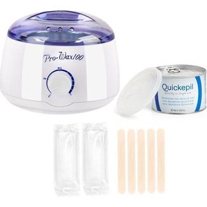 Waxapparaat starterset 100Watt wit/blauw/paars - 40 strips, harsblik