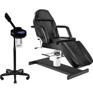 MBS Behandelstoel volledige set - Professioneel - Manicure - Pedicure - Gezichtsbehandeling - zwart - Incl. Hoes - Vapozone(52)