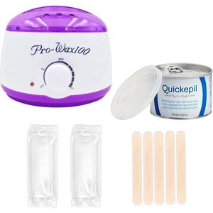Waxapparaat starterset 100Watt - wit/paars - incl. 40 strips - harsblik