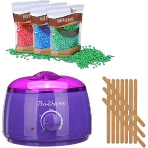Waxapparaat starterset 100Watt - paars - Incl. 300gr. beans en spatels