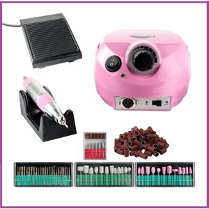 Nagelfrees Roze incl. 111 delige nagelfrees bitjes en schuurrolletjes set