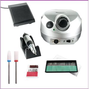 Nagelfrees Zilver incl. 38 delige nagelfrees bit set.