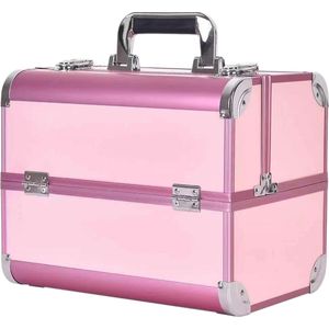 Aluminium koffer Roze luxe