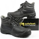 Safeet - Pisa - Veiligheidsschoen - Zwart - Rundleer - S3