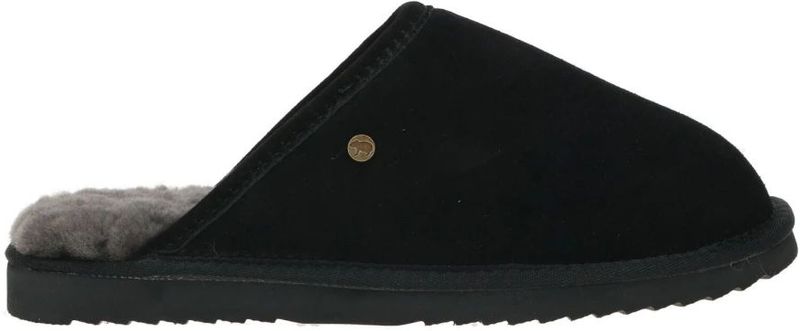 Warmbat Pantoffels - Zwart - Open Hiel - Heren