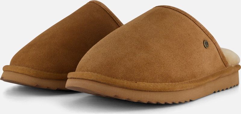 Warmbat Australia - Classic Pantoffels - Bruin - Suède - Merino Schapenvacht