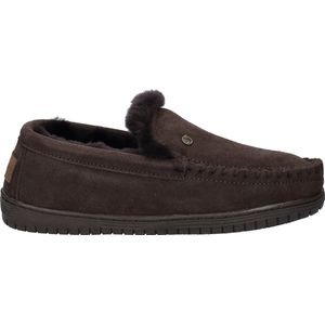 Pantoffel Warmbat Men Grizzly Suede Choco-Schoenmaat 42