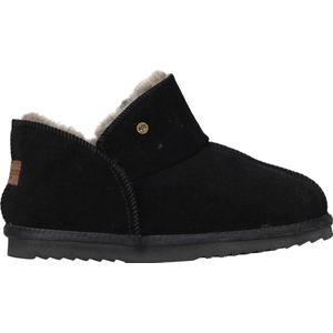 Warmbat Pantoffels WLW 3210 - Kleur Black met Dichte Hiel