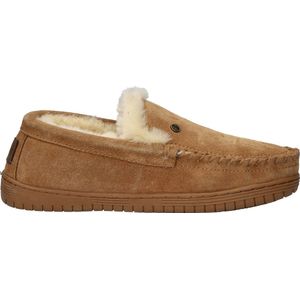 Pantoffel Warmbat Men Grizzly Suede Cognac-Schoenmaat 42