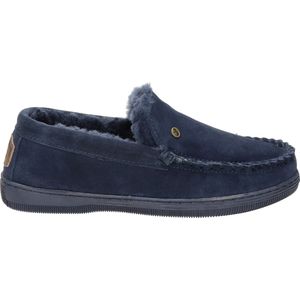 Warmbat - Grizzly - Pantoffels - Blauw - Suède