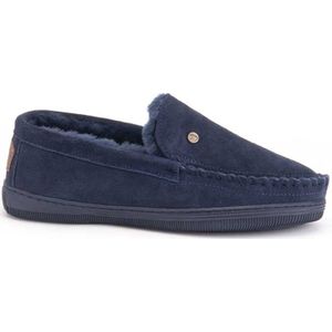 Warmbat Grizzly Men Suede Heren Sloffen - Donkerblauw - Maat 43