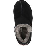 UGG - Disquette - Muiltjes - Zwart - Leer en Suède, Warm Gevoerd, Platte Hak