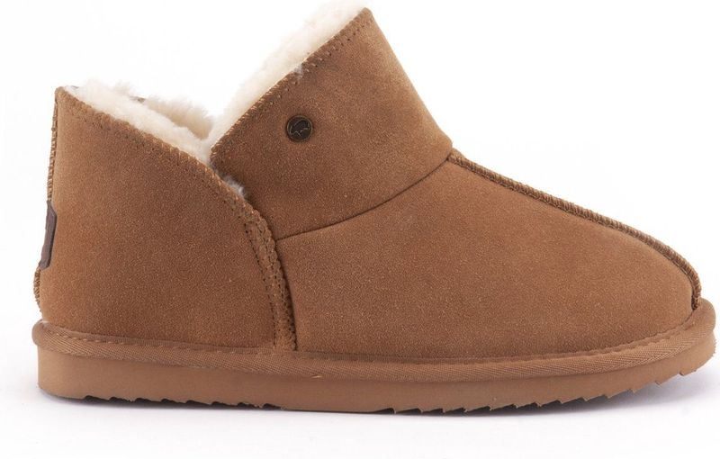 Warmbat Willow Suede Kinder Pantoffel Cognac 30