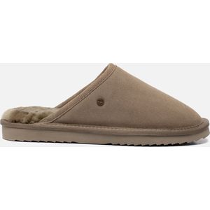 Warmbat - Classic Pantoffel - Groen - Suède - Open Hiel