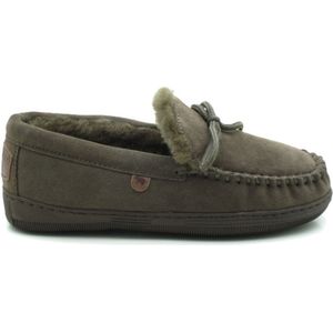 Warmbat - KLA 3410-Koala - Pantoffels - Bruin - Bontvoering - Rubberen Zool