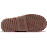 Warmbat - Dames Sloffen - Bruin - Suède - Wol - Rubber