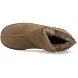 Warmbat - Dames Sloffen - Bruin - Suède - Wol - Rubber