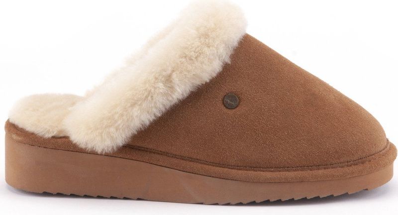Warmbat Alice Vrouwen Sloffen Cognac