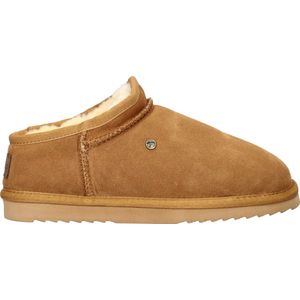 Warmbat - Conner - Pantoffel - Cognac - Suède - Gevoerd met Merino Wol