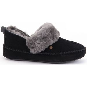 Warmbat - Fjorda - Pantoffels - Zwart - Wol