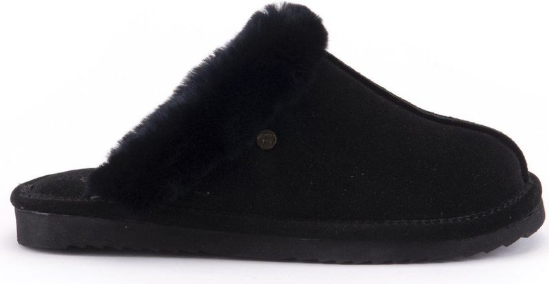 Warmbat - Lismore - Pantoffel - Zwart - Suède