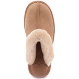 Warmbat - Lismore - Pantoffel - Camel - Suède - Schapenwol