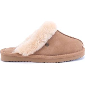 Warmbat - Lismore - Pantoffel - Camel - Suède - Schapenwol