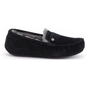 Warmbat - Nowra - Pantoffel - Zwart - Suède