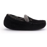 Warmbat - Nowra - Pantoffel - Zwart - Suède - Rubber Zool