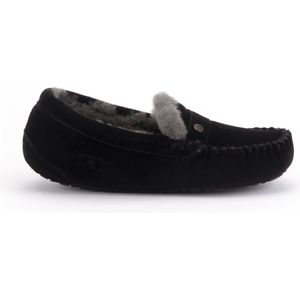 Warmbat - Nowra - Pantoffel - Zwart - Suède - Rubber Zool