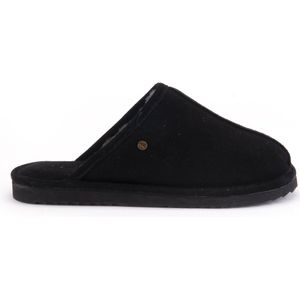 Warmbat - Barron - Pantoffel - Dk Navy - Suède - Schapenwol