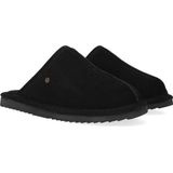 Warmbat - Barron - Pantoffels - Black - Suède - Schapenwol Voering