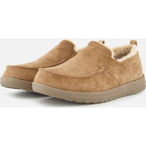 Warmbat - Earlwood - Pantoffels - Blauw - Suède - Schapenwol Voering