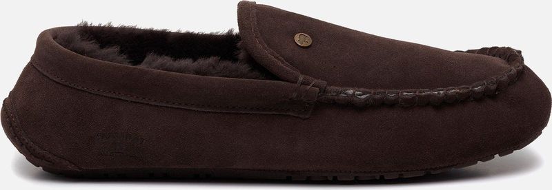 Pantoffel Warmbat Men Earlwood Suede Choco-Schoenmaat 42