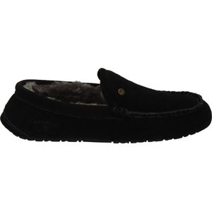 Warmbat Pantoffels zwart Suede