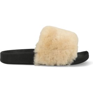 Warmbat - Pantoffels Barlee - Camel - Materiaal: Textiel