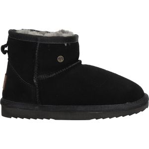 Pantoffel Warmbat Kids Wallaby Suede Black-Schoenmaat 34